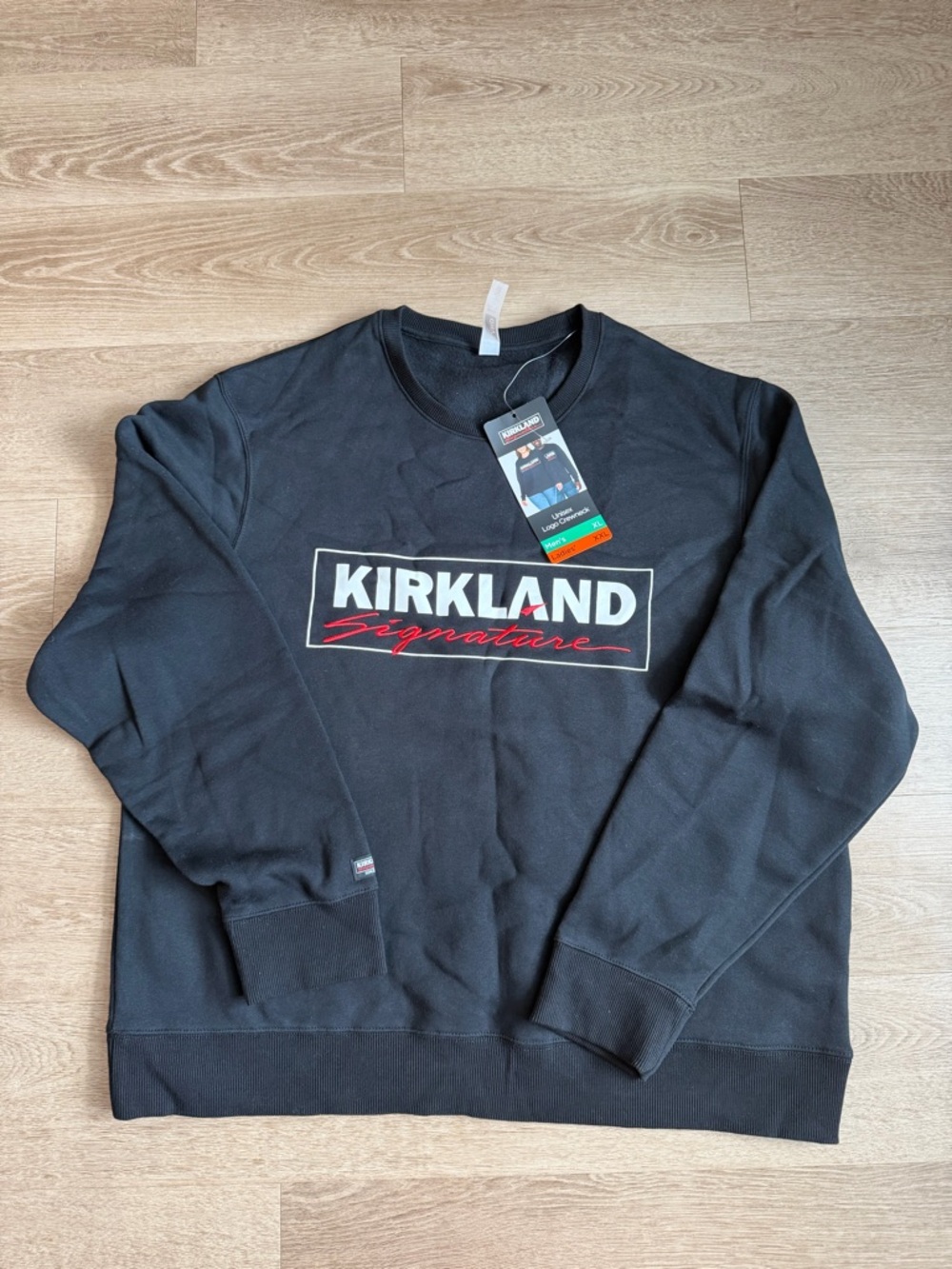 Kirkland Signature Men's Black Crewneck Sweatshirt